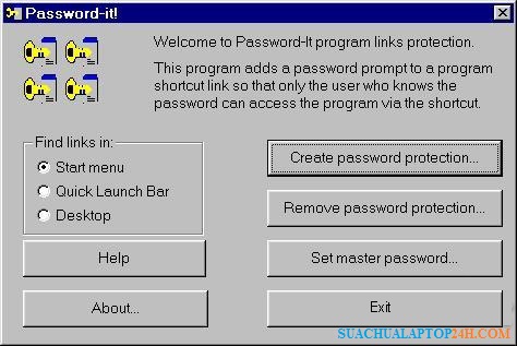 Đặt mật khẩu cho shortcut trên desktop của máy tính bạn