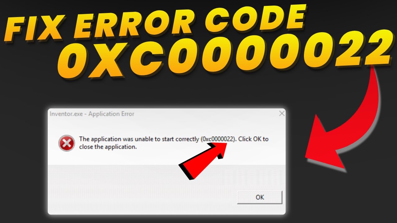 Sửa lỗi application was unable to start correctly (0xc0000022) trên window 10